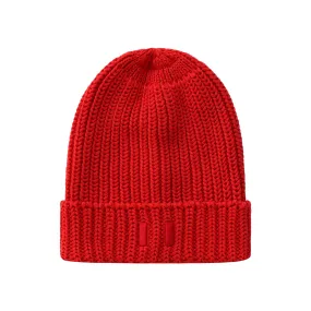 Flag Cotton Knit Toque Red