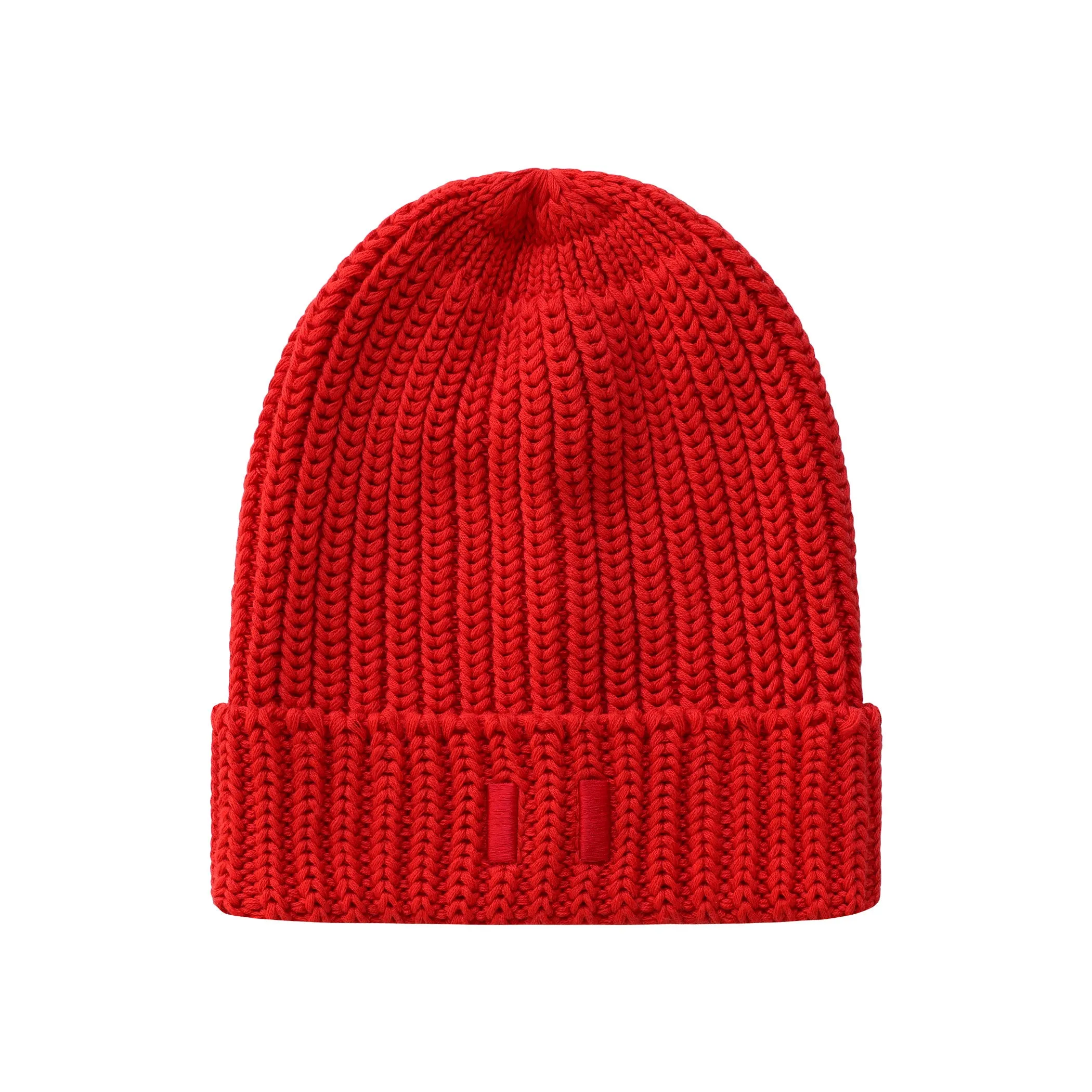 Flag Cotton Knit Toque Red