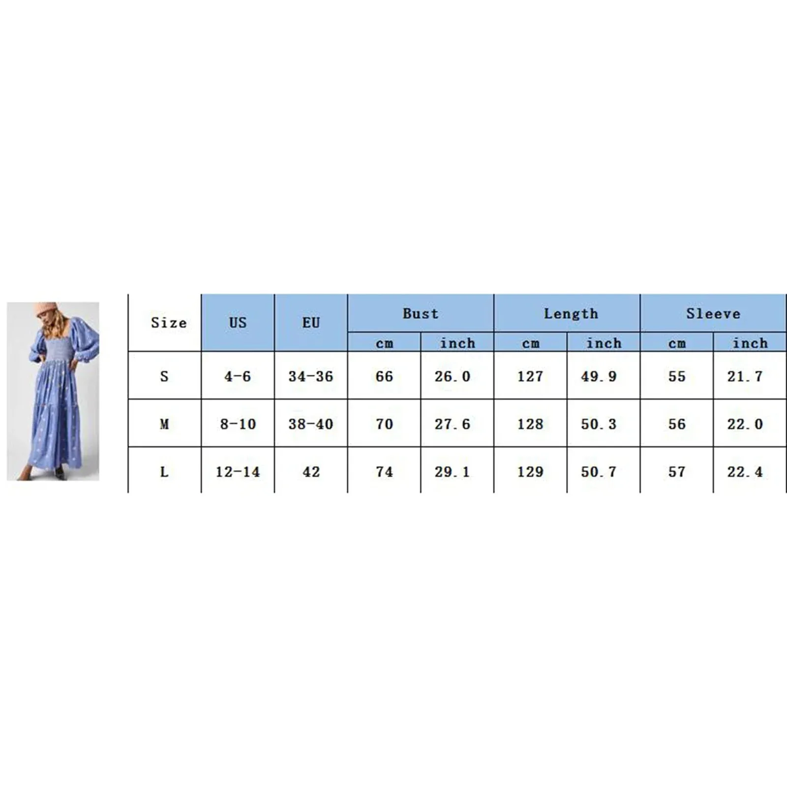 Floral Embroidered Long Square Neck Puff Sleeve Tiered Flowy A-line Holiday Beach Wear Summer Bohemian Dress