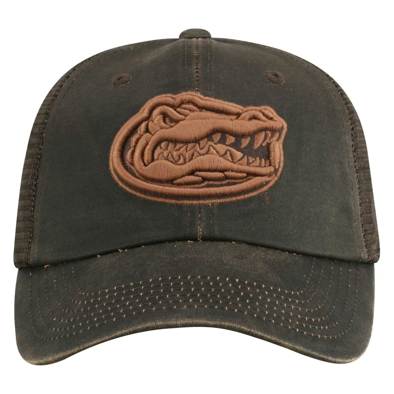 Florida Gators TOW Brown "Chestnut" Style Mesh Adj. Strap Relax Hat Cap