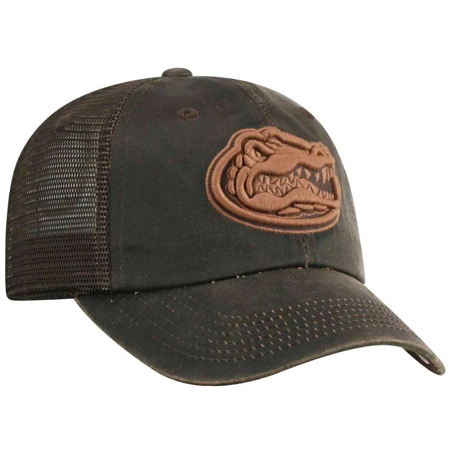 Florida Gators TOW Brown "Chestnut" Style Mesh Adj. Strap Relax Hat Cap