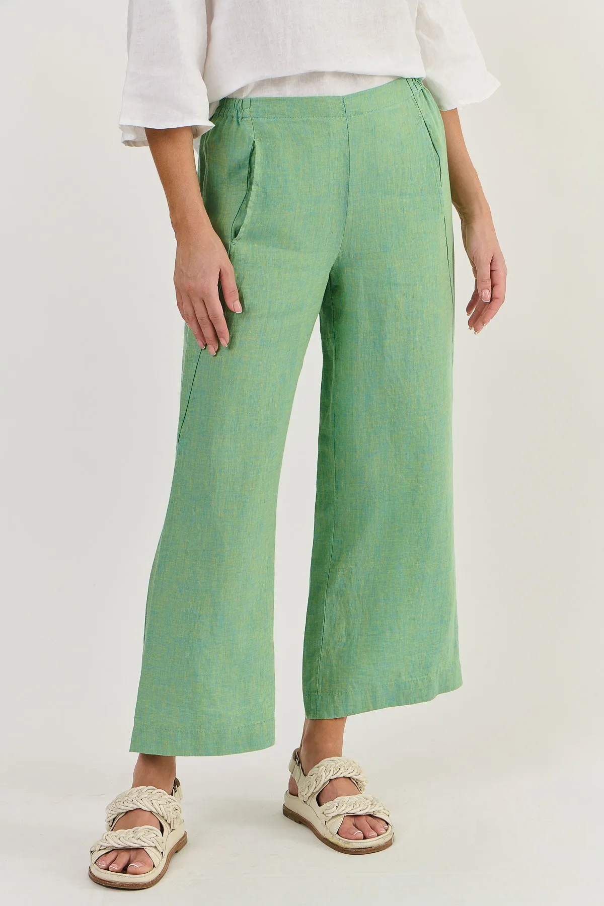 GA398 Linen Pants in Caterpillar