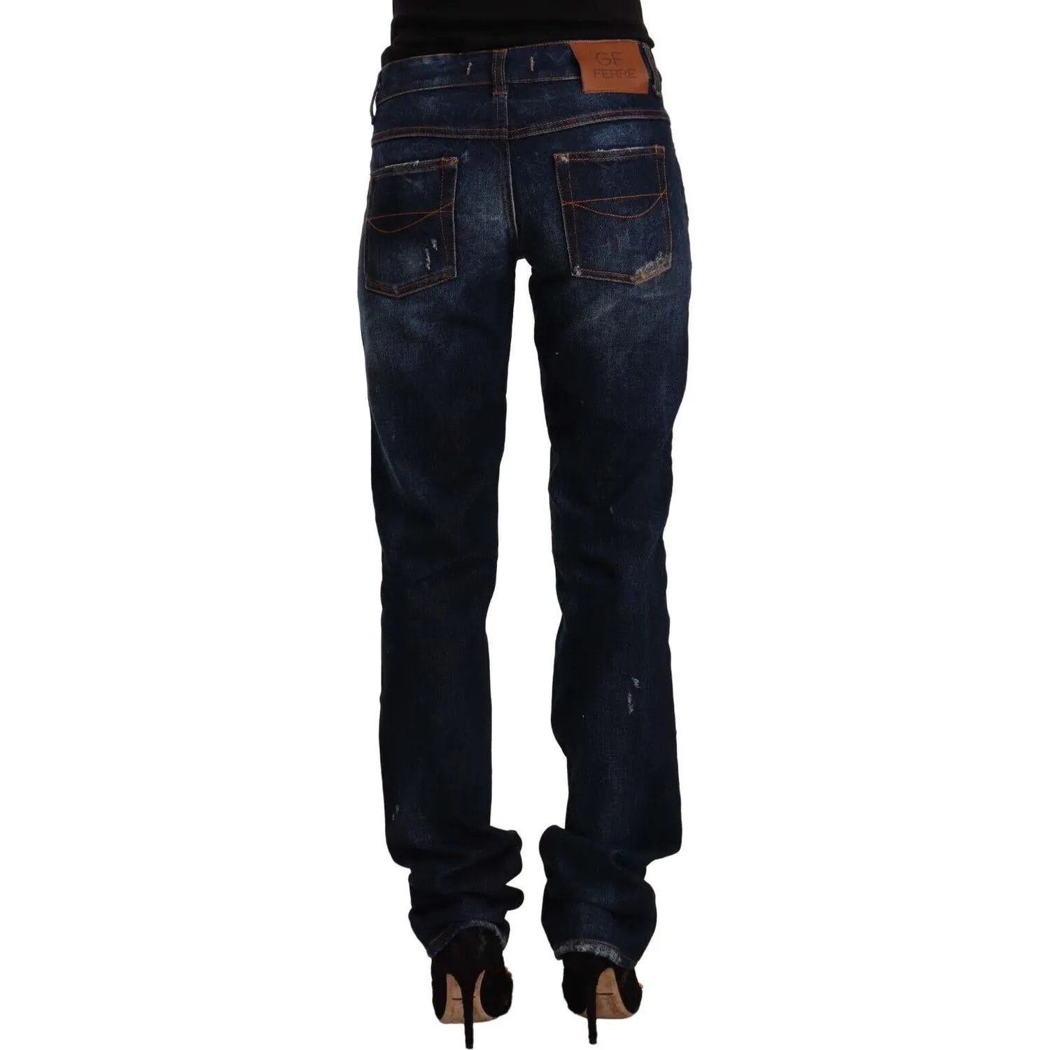 GF Ferre Chic Mid Waist Straight Cut Jeans