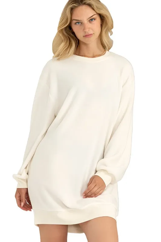 Girlfriend Sweatshirt Mini Dress