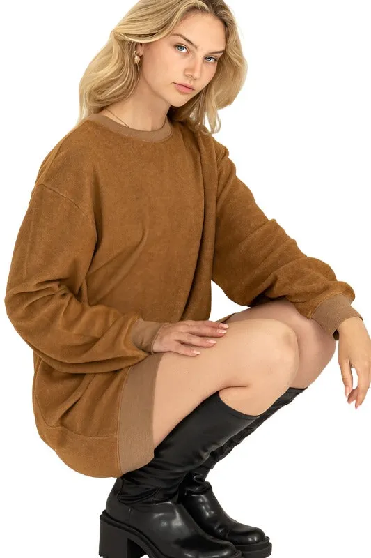 Girlfriend Sweatshirt Mini Dress