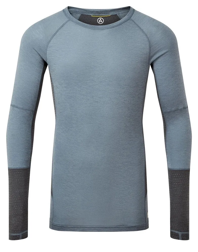 Goldhill 125 Zoned Crew Top - Storm Blue/Ash