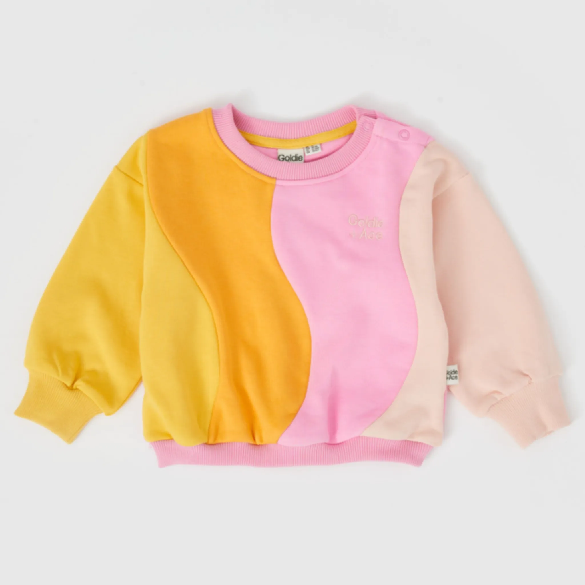 Goldie   Ace - Rio Wave Sweater - Pink/Gold