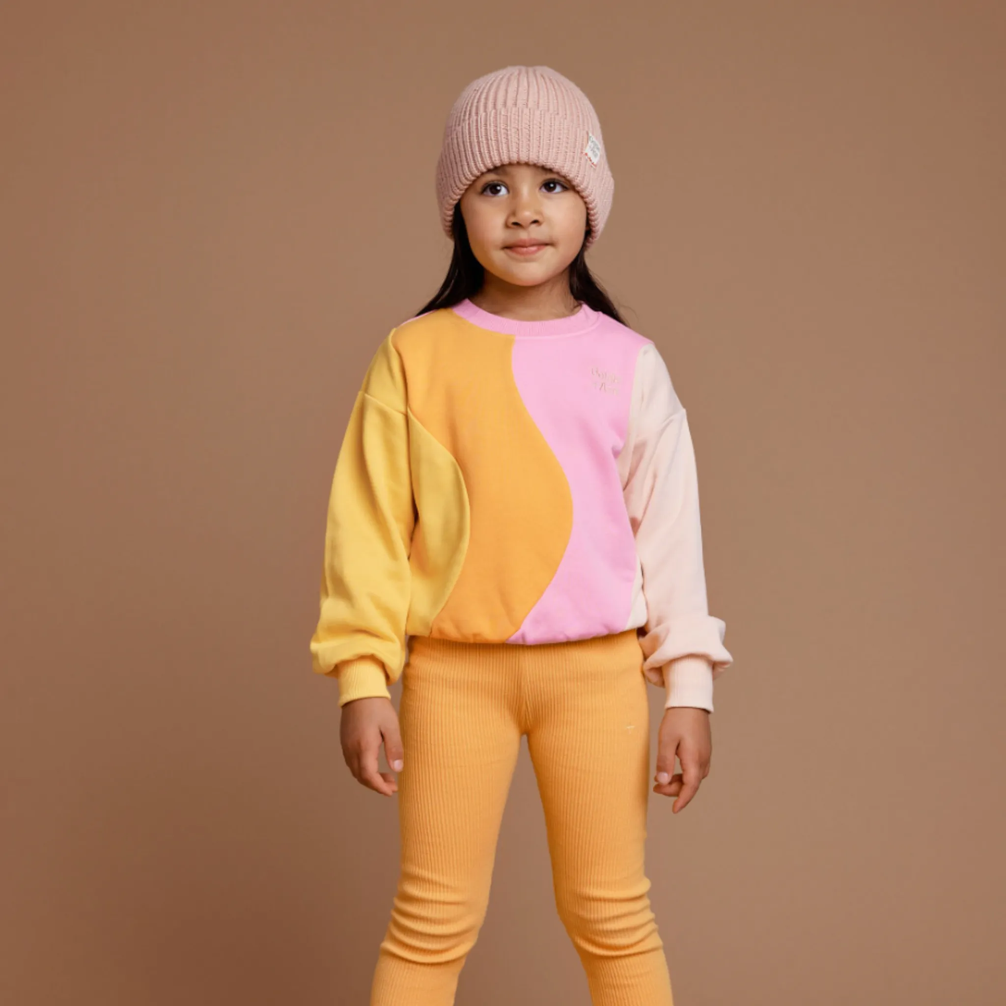 Goldie   Ace - Rio Wave Sweater - Pink/Gold