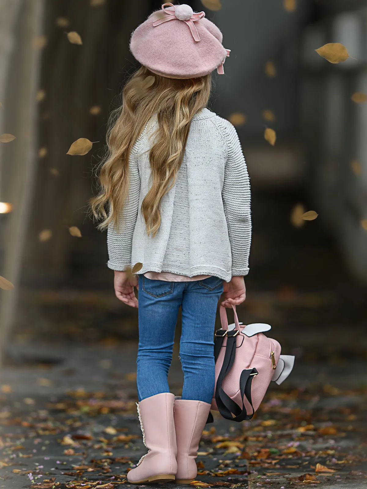 Gorgeous Greys Buttoned Cable Knit Cardigan