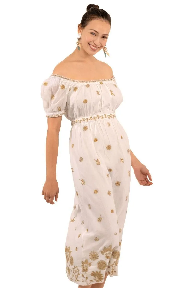 Gretchen Scott Big Love Maxi Dress - White/Gold