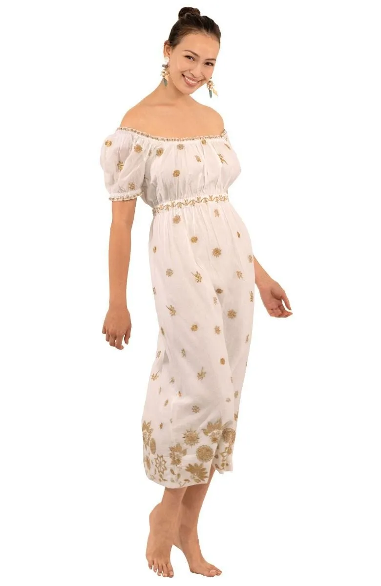 Gretchen Scott Big Love Maxi Dress - White/Gold