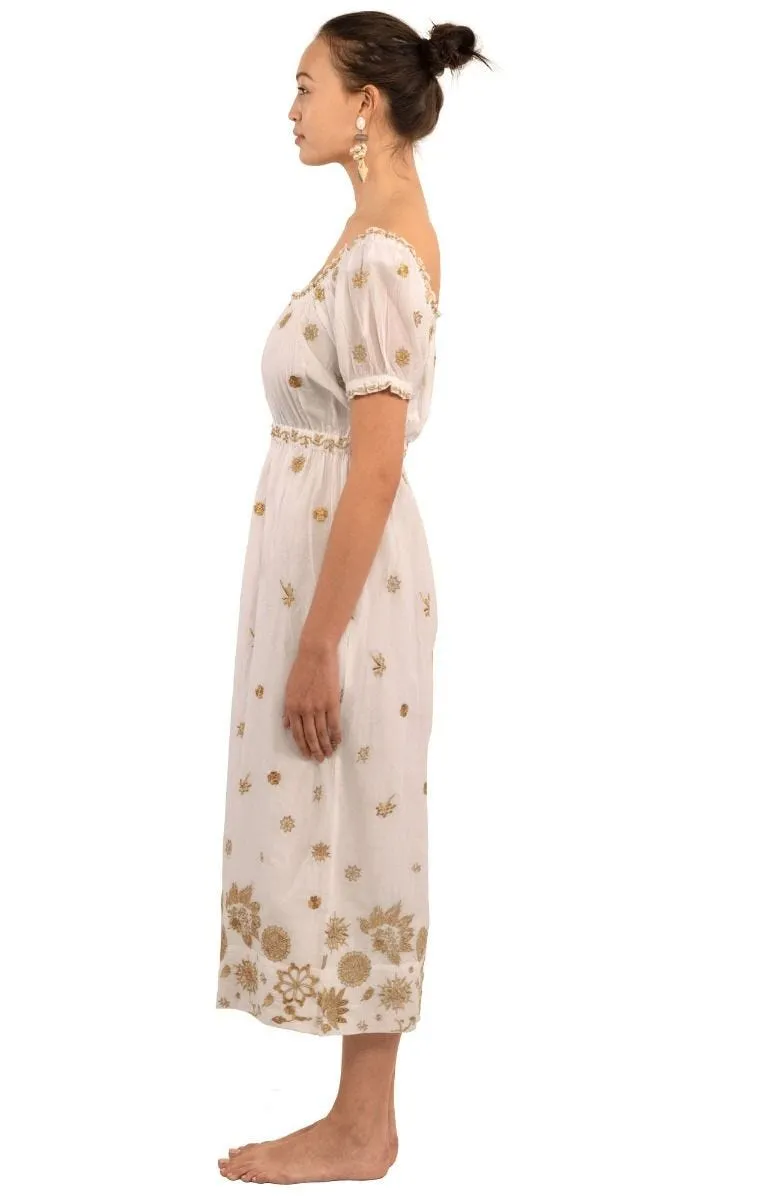 Gretchen Scott Big Love Maxi Dress - White/Gold