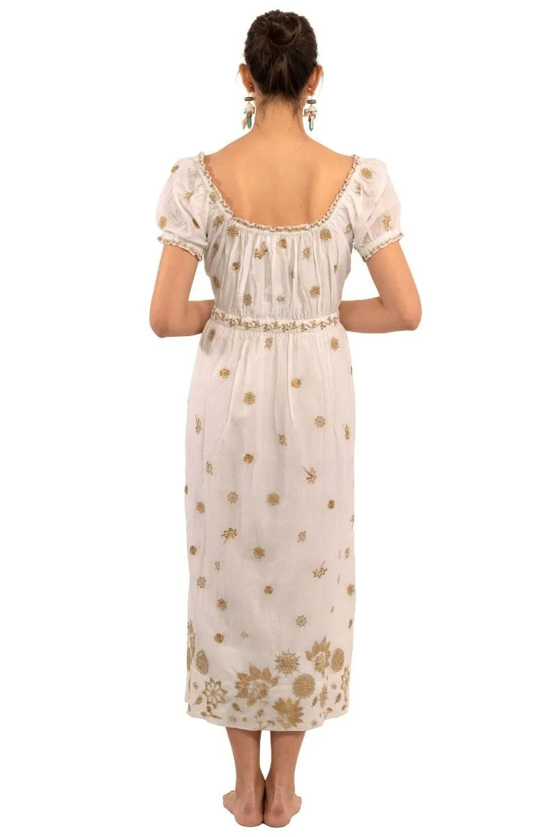 Gretchen Scott Big Love Maxi Dress - White/Gold