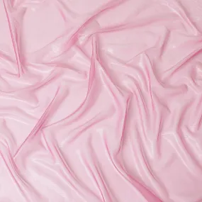 Hot pink plain French lame silk chiffon fabric with shiny finish-D6480