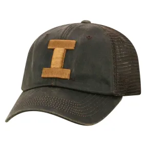 Illinois Fighting Illini TOW Brown "Chestnut" Style Mesh Adj. Relax Hat Cap