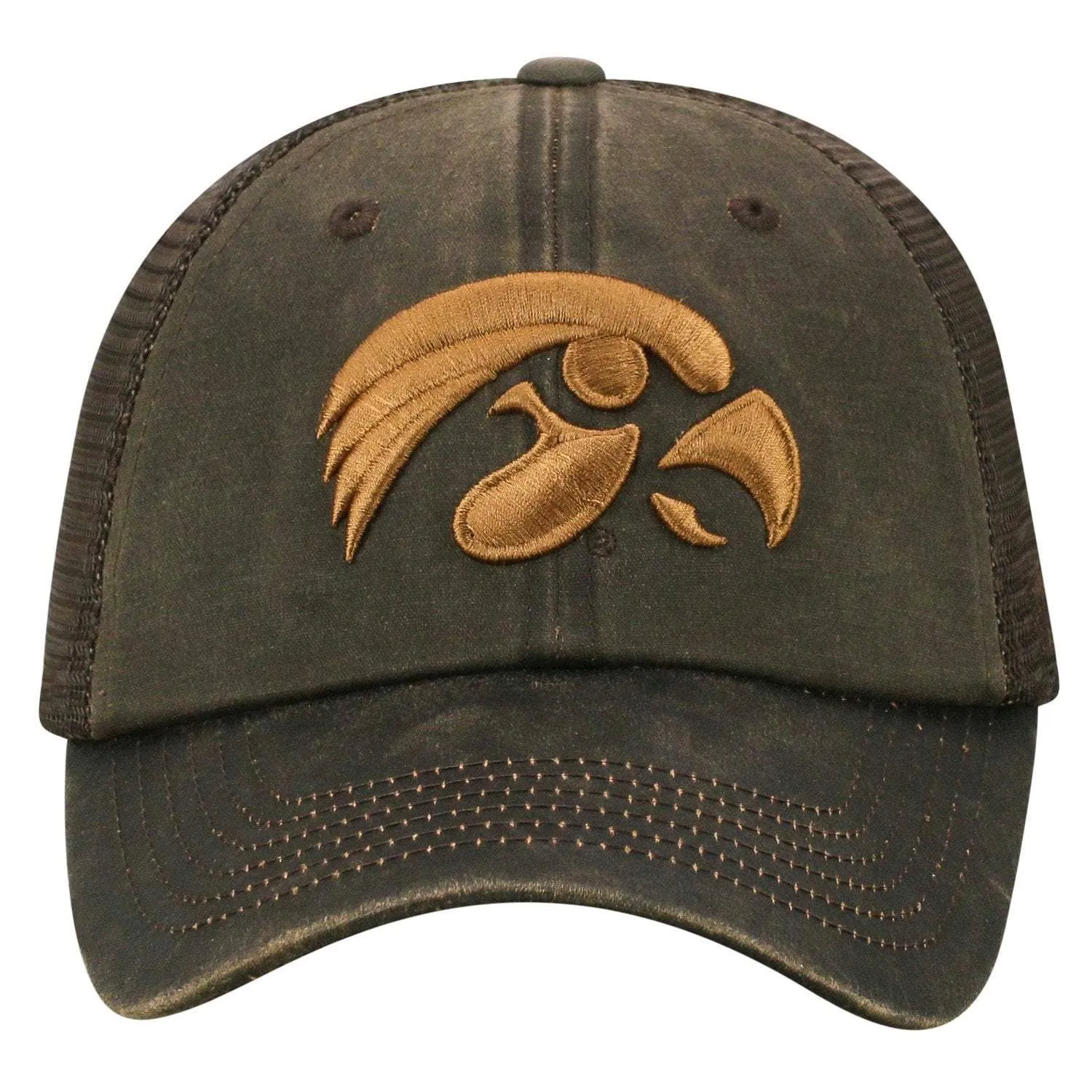 Iowa Hawkeyes TOW Brown "Chestnut" Style Mesh Adj. Strap Relax Hat Cap