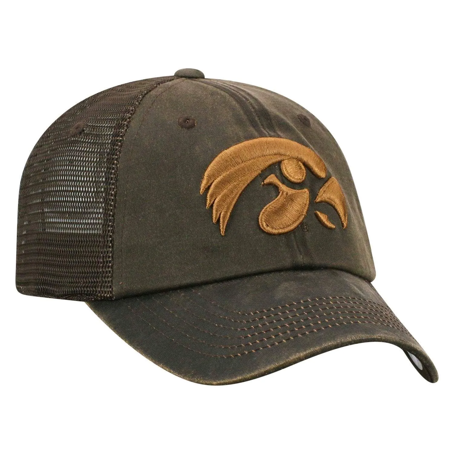 Iowa Hawkeyes TOW Brown "Chestnut" Style Mesh Adj. Strap Relax Hat Cap