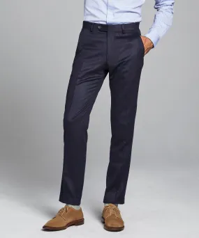 Italian Cashmere Sutton Suit Trouser in Navy