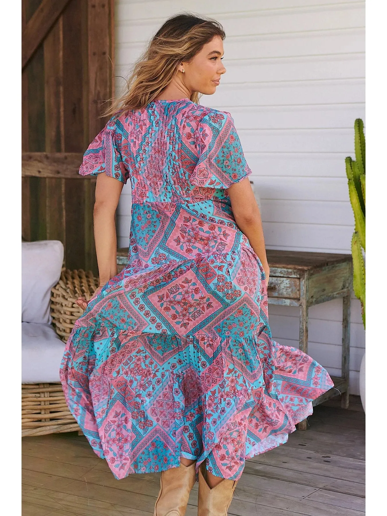 JAASE Luana Yoli Print Maxi Dress