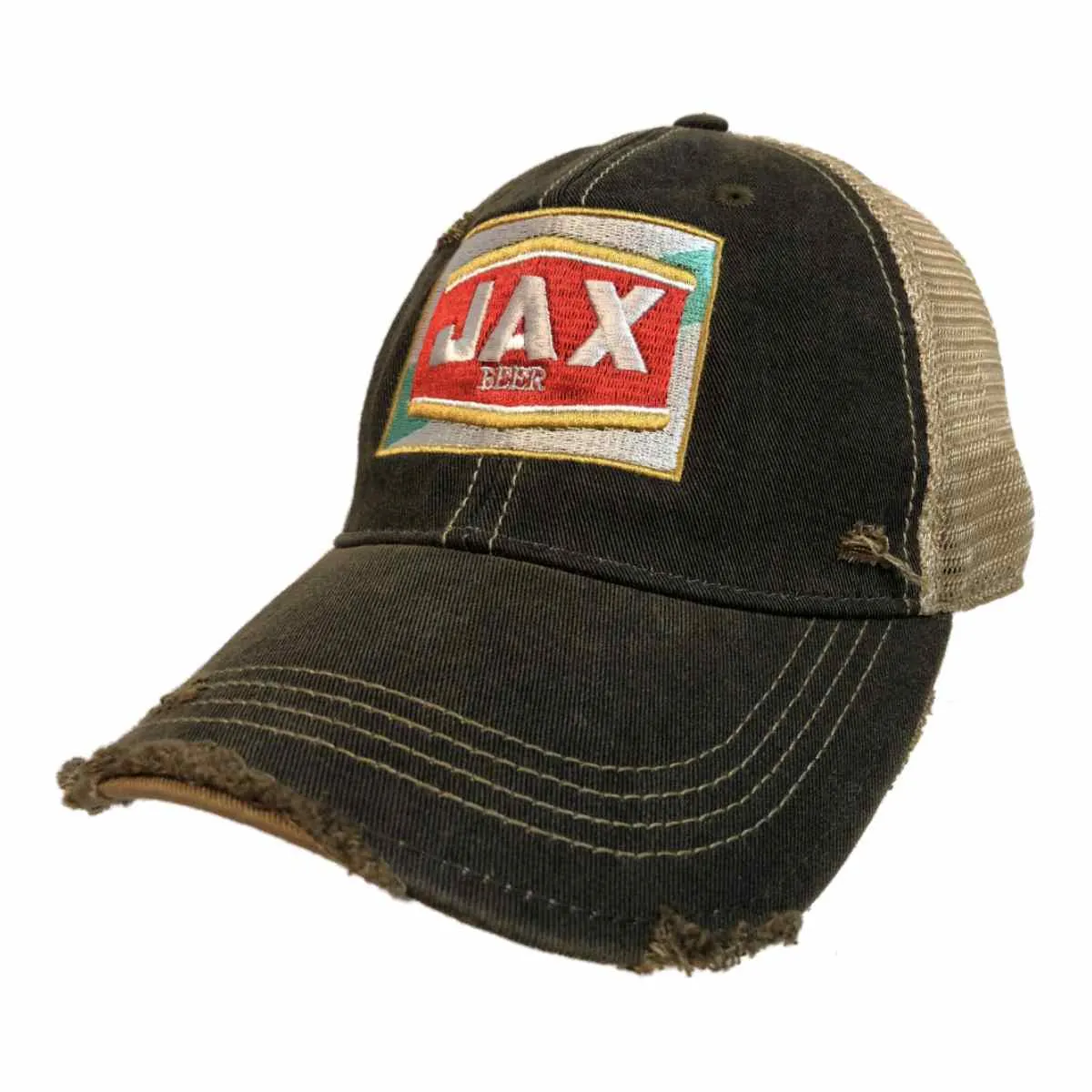 Jax Beer Brewing Company Retro Brand Vintage Mesh Adjustable Snapback Hat Cap