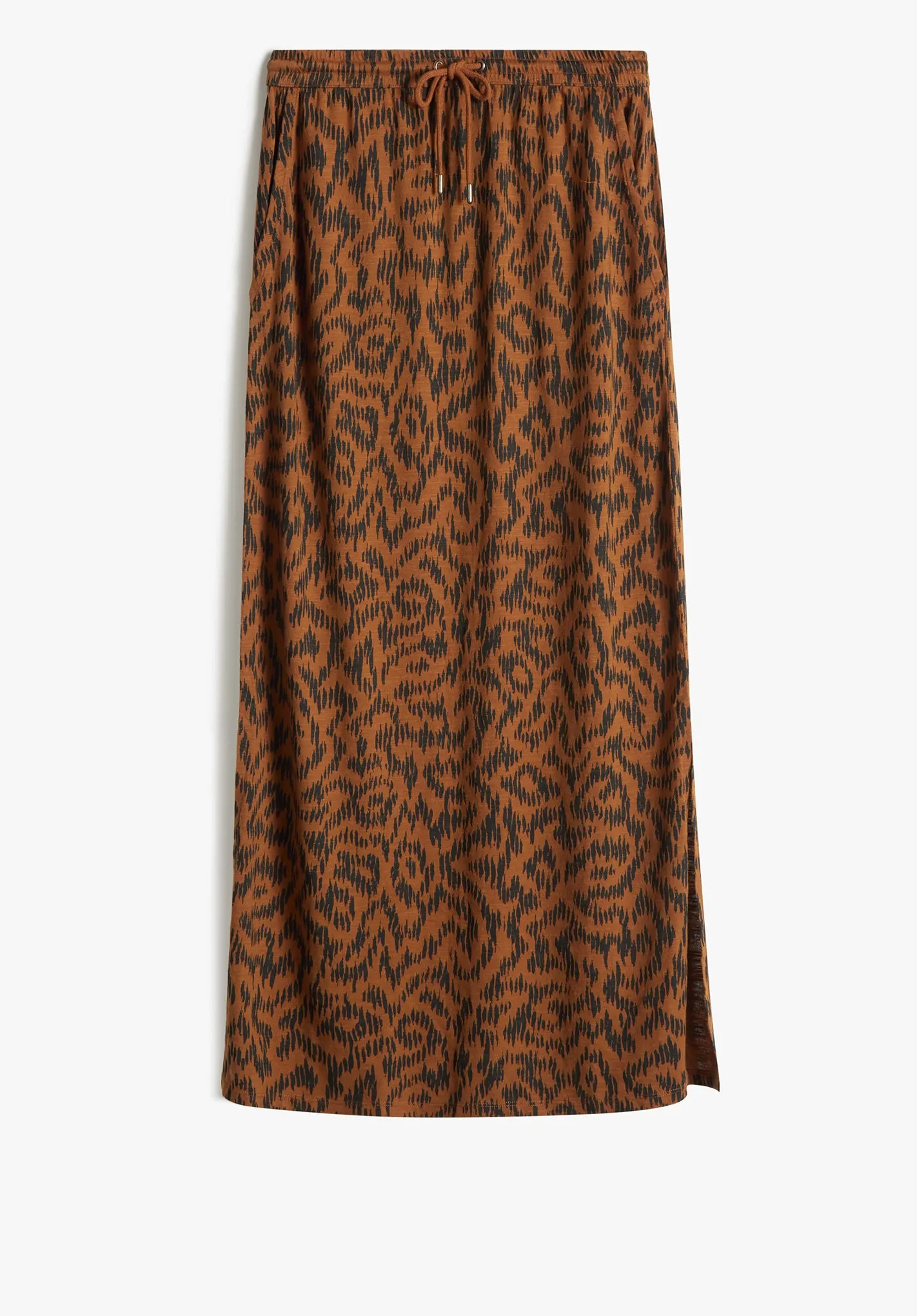 Jorja Printed Jersey Maxi Skirt