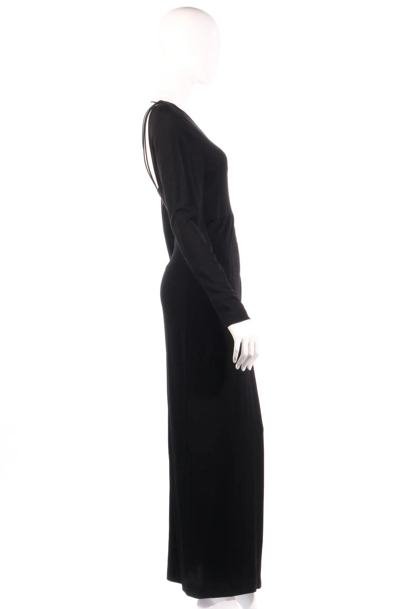 Joseph Janard Vintage Black Dress with Detailed Back UK size 12/14