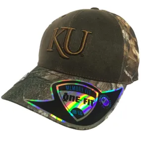 Kansas Jayahwks TOW Brown Realtree Camouflage Habitat Memory Flexfit Hat Cap