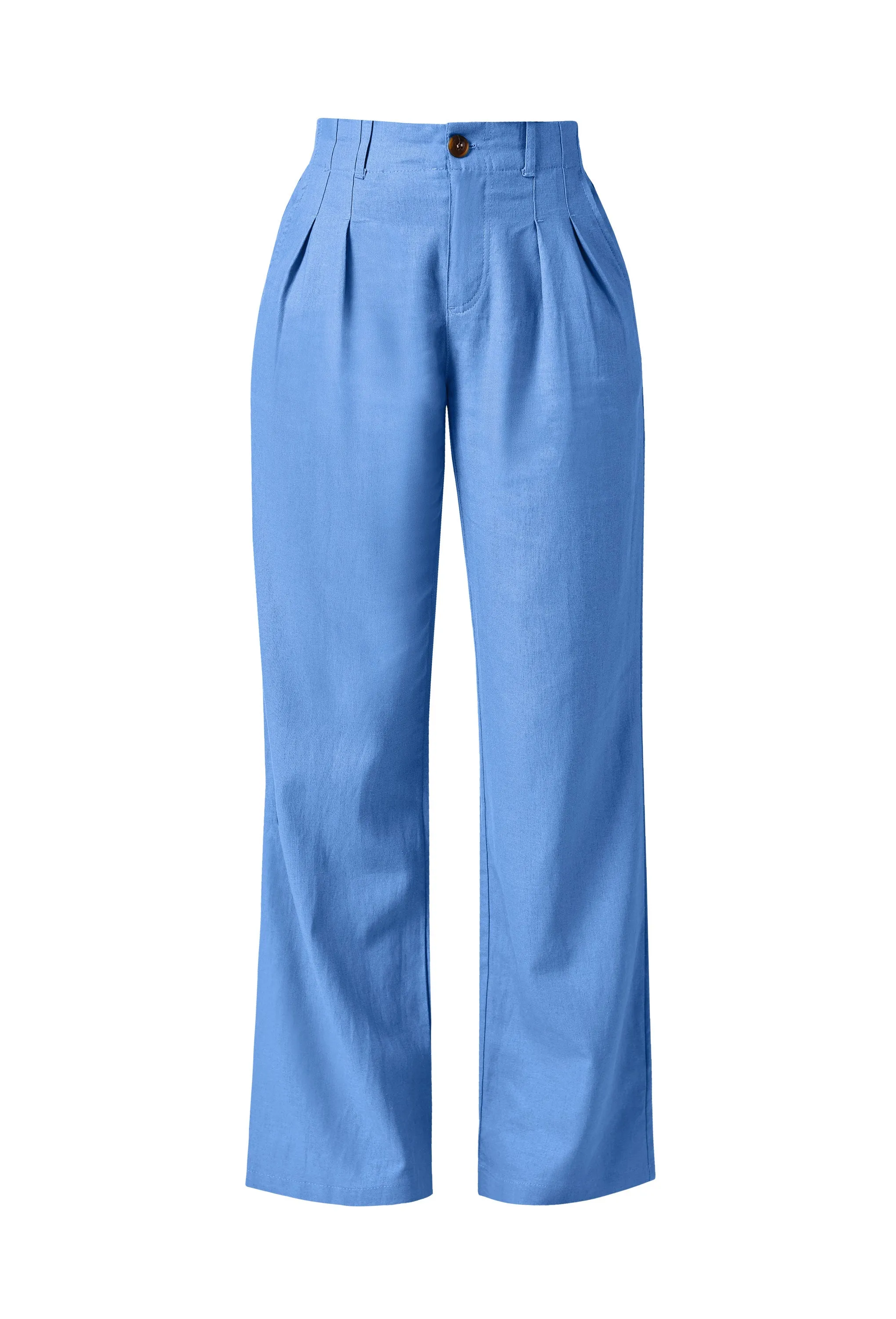 Kiva Blue Linen Pants