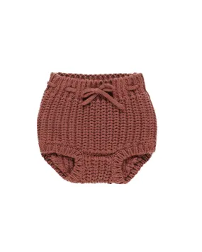 Knit Tie Bloomer - Cranberry