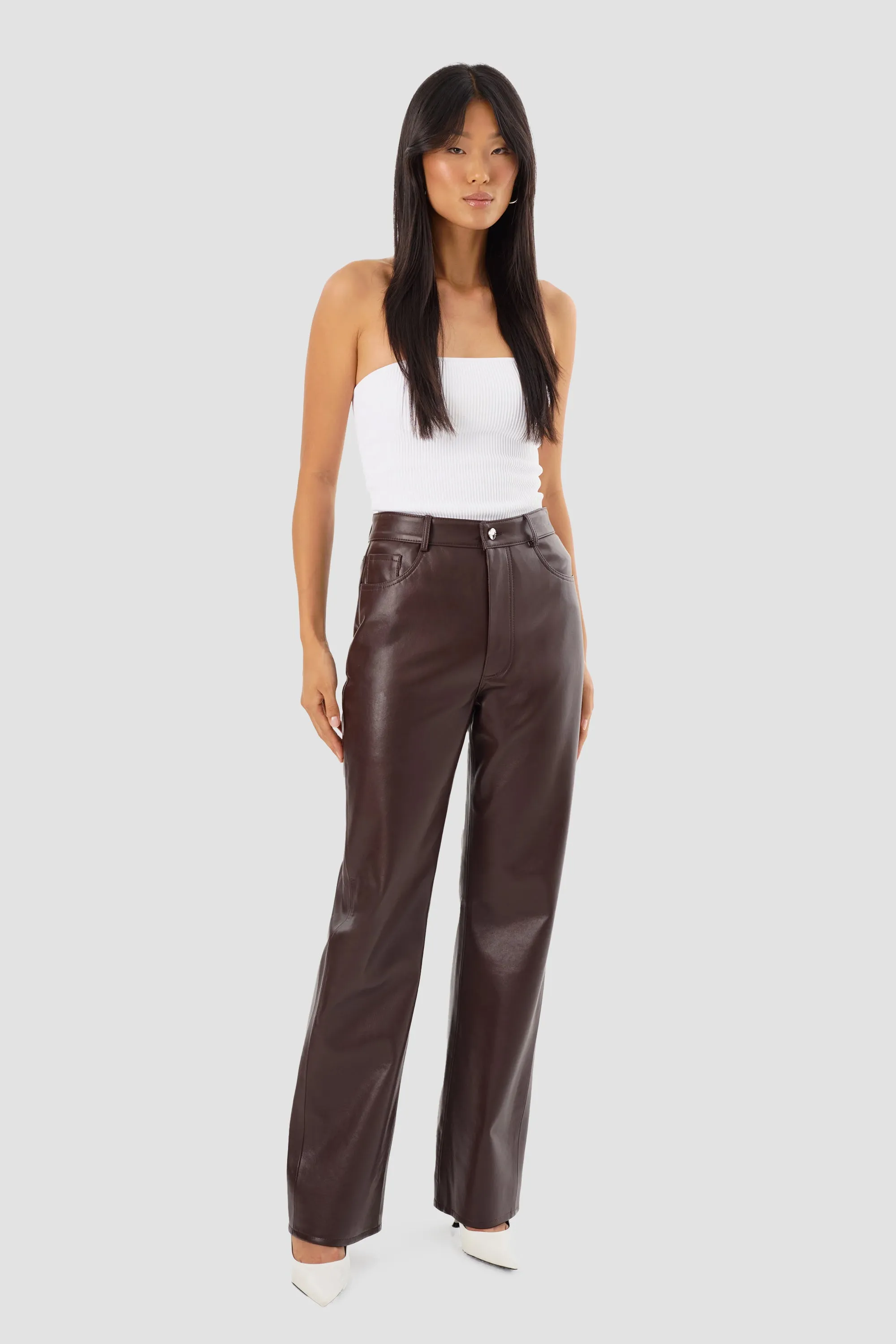 LAMARQUE Women's Demora Recycled Leather Pants