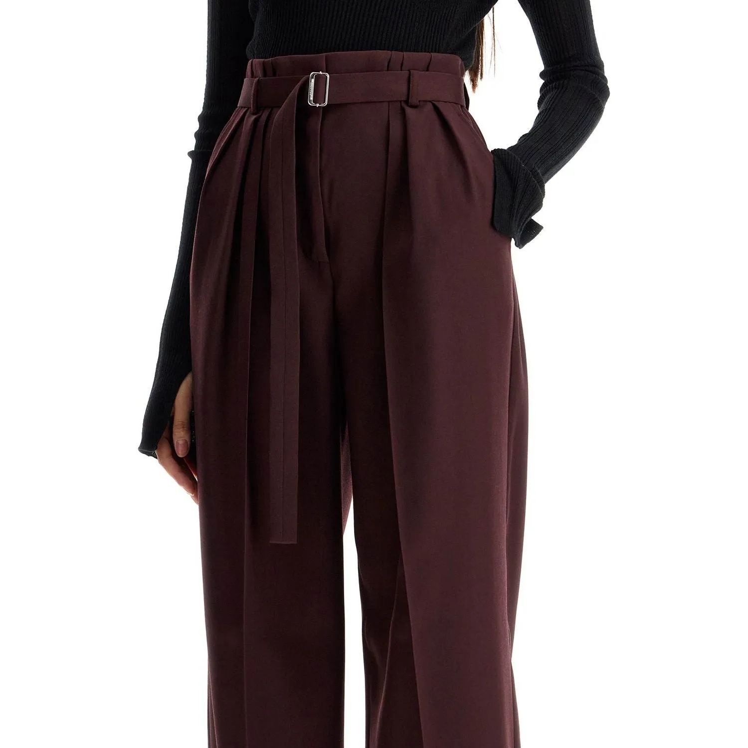 Lanvin wide-leg pants with belt