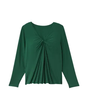 Lauren Long Sleeve Top | Forest Green