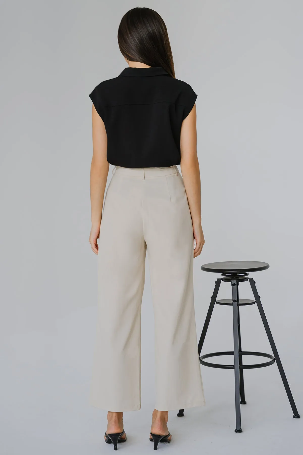 Laurent Tailored Pants (Beige)