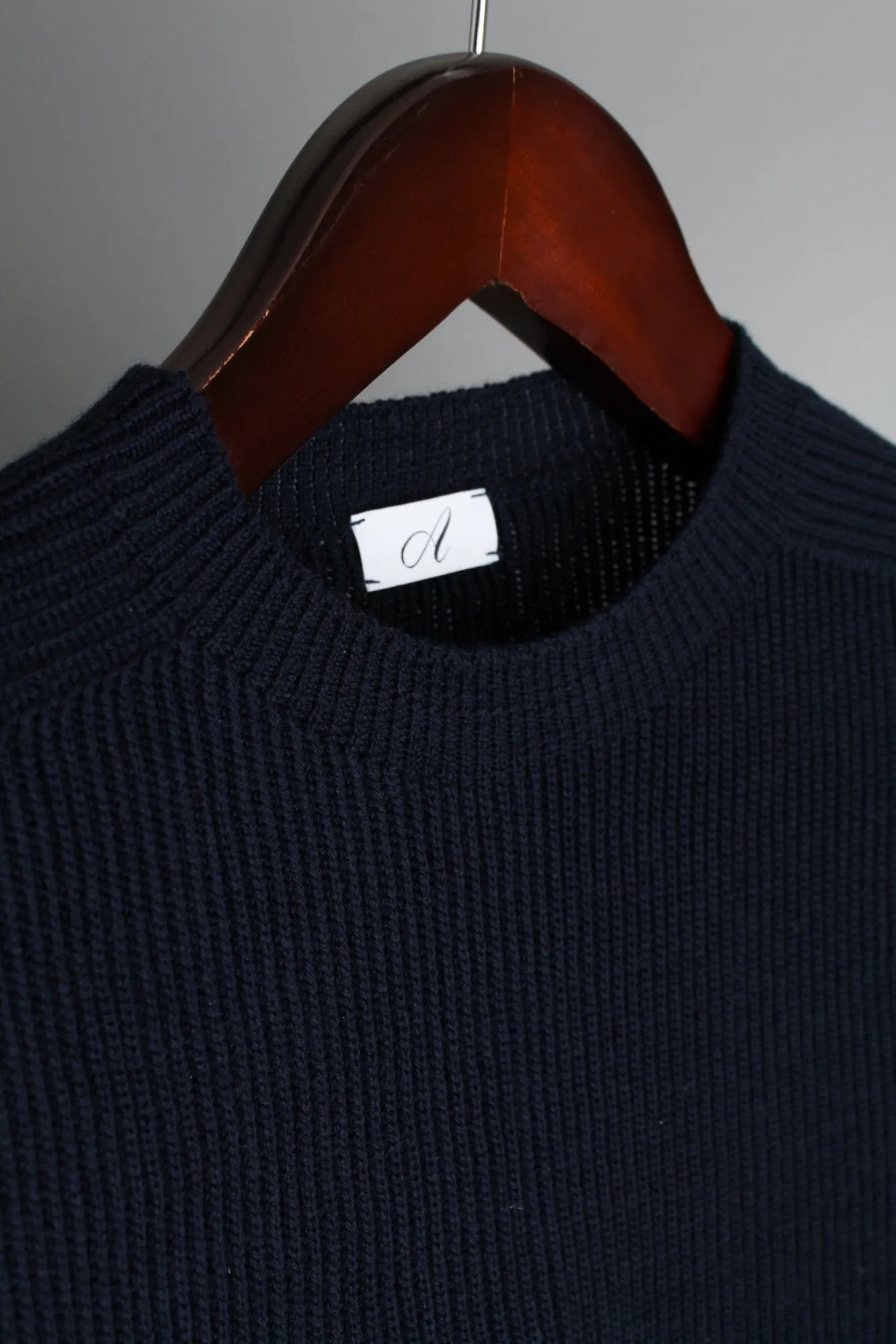 Logan Ribbed Merino Crewneck