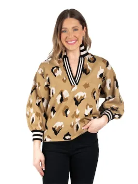 Lolli Sweater - Cocoa Brushed Cheetah