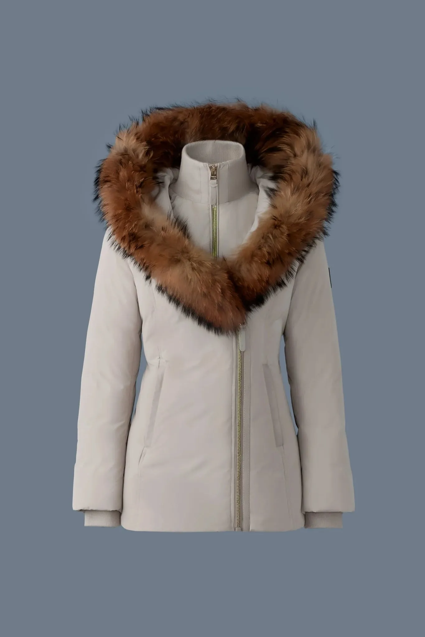 MACKAGE ADALI-F - Down Coat With Natural Fur Signature Mackage Collar