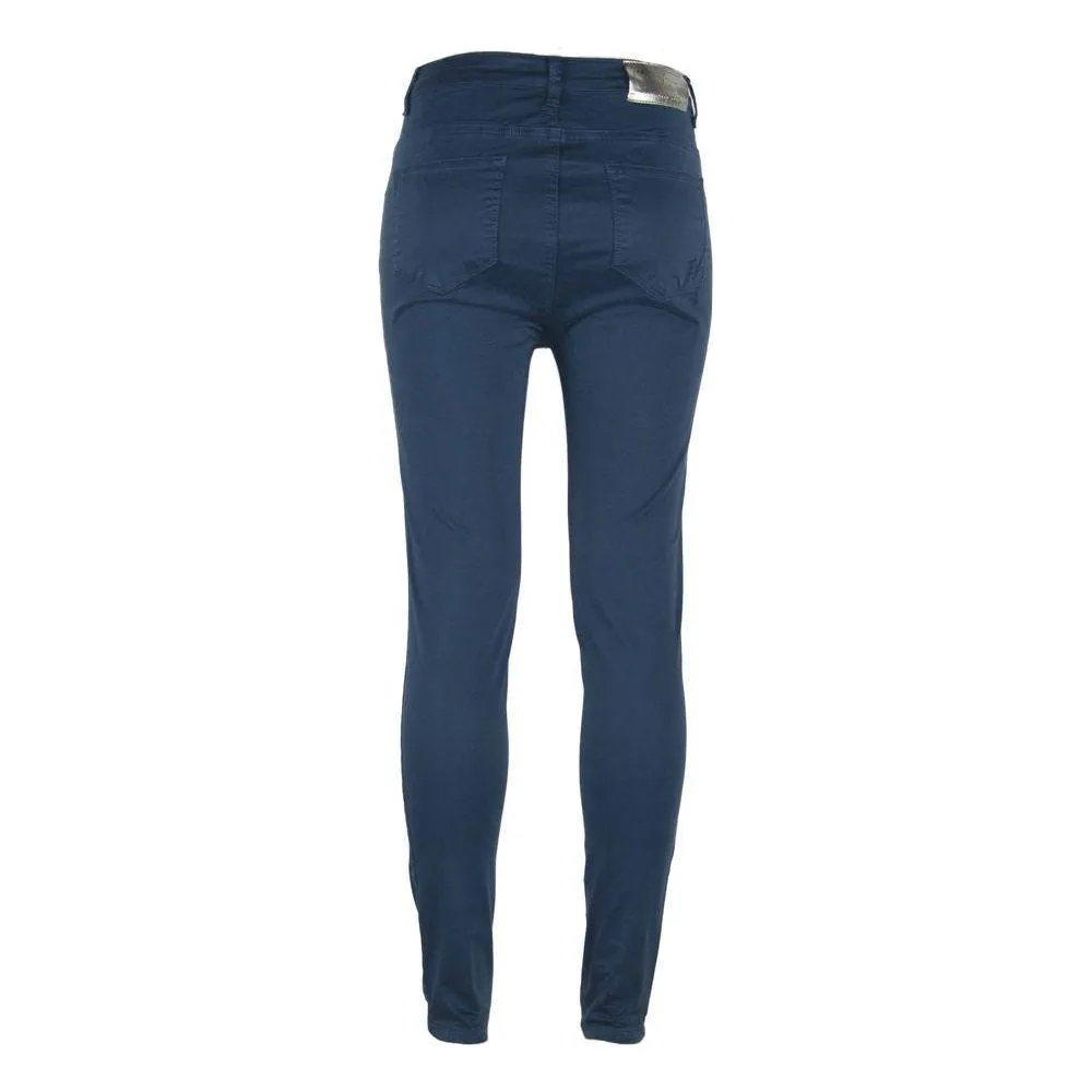 Maison Espin Blue Cotton Women's Skinny Jean