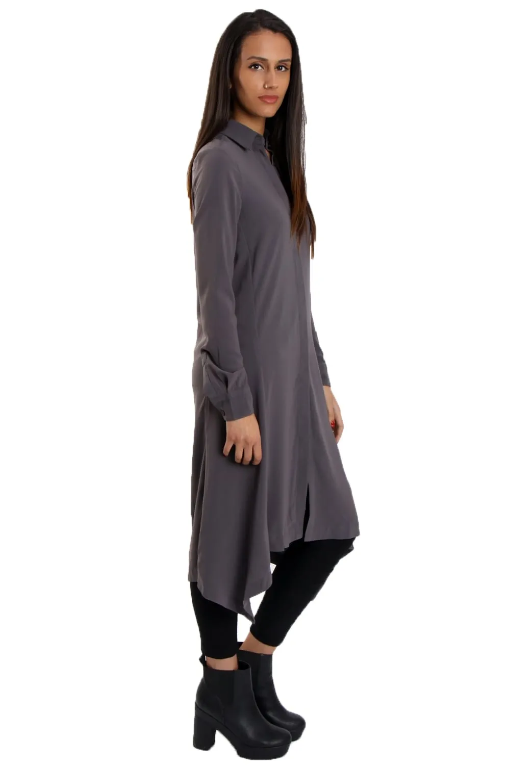 Maxi Longline Shirt Dress