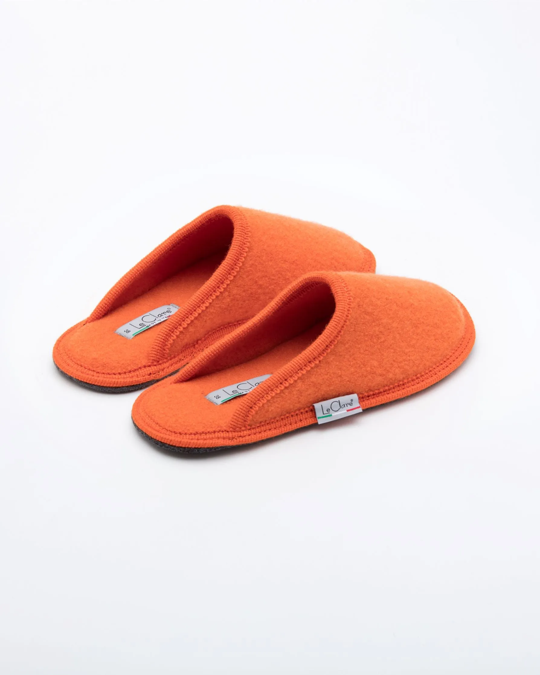 Men's Boiled Wool Stella Slipper Orange