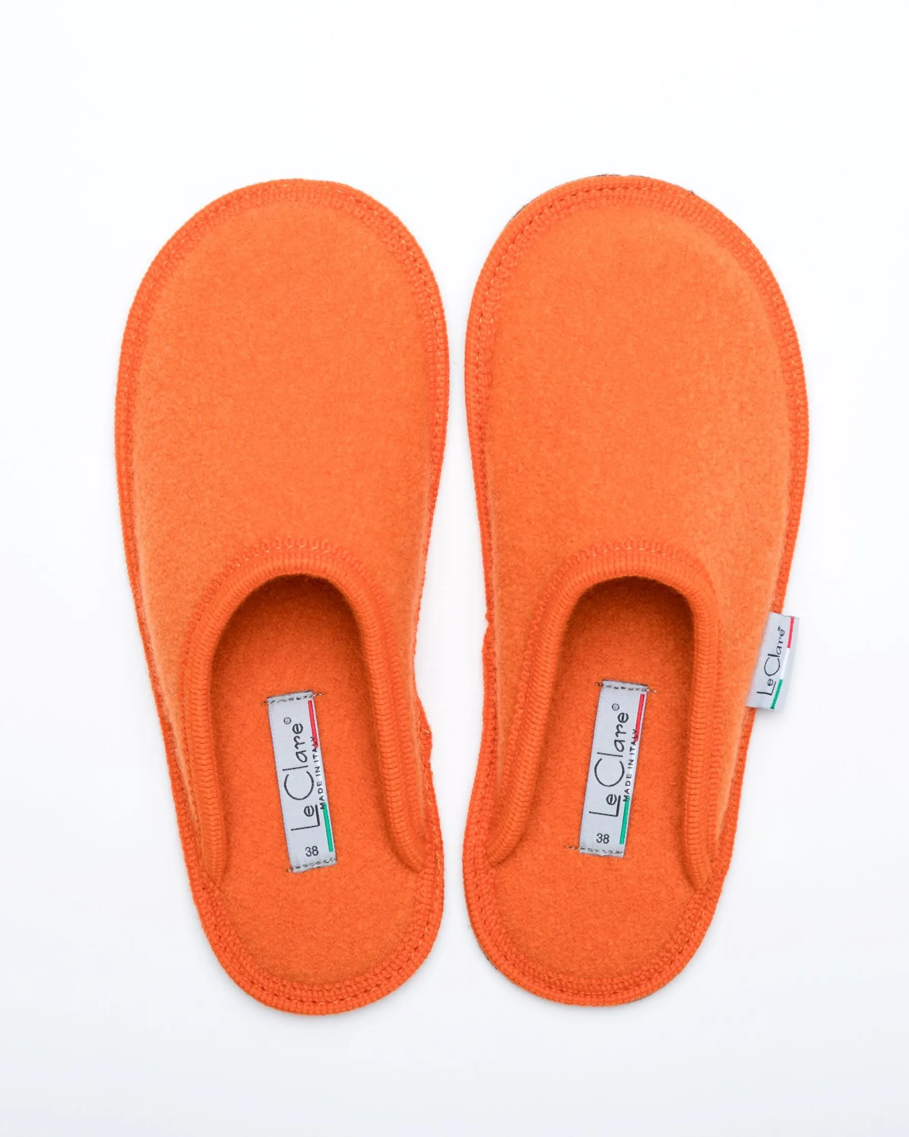 Men's Boiled Wool Stella Slipper Orange