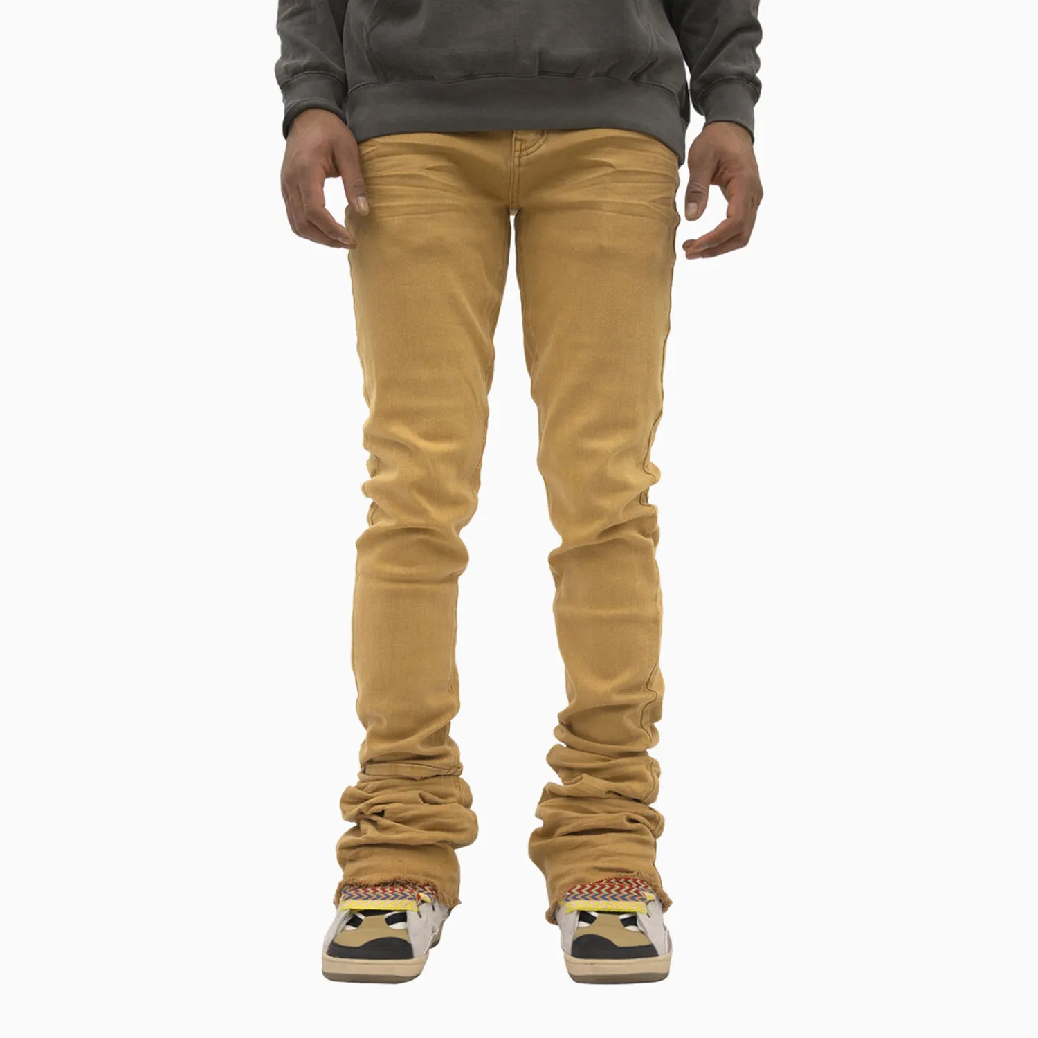 Men's Classic Brown Super Stacked Jean Pant