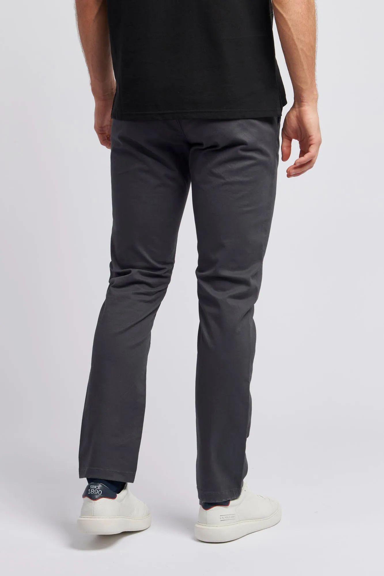 Mens Classic Chinos in Ebony