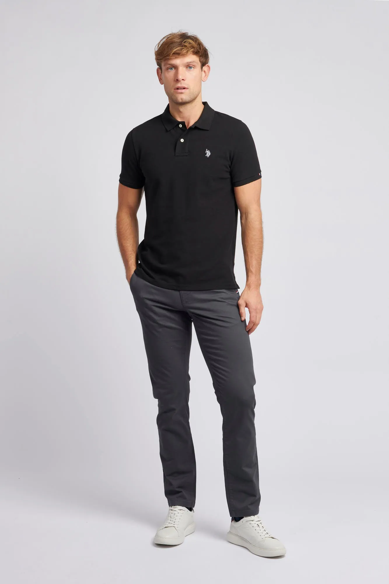 Mens Classic Chinos in Ebony