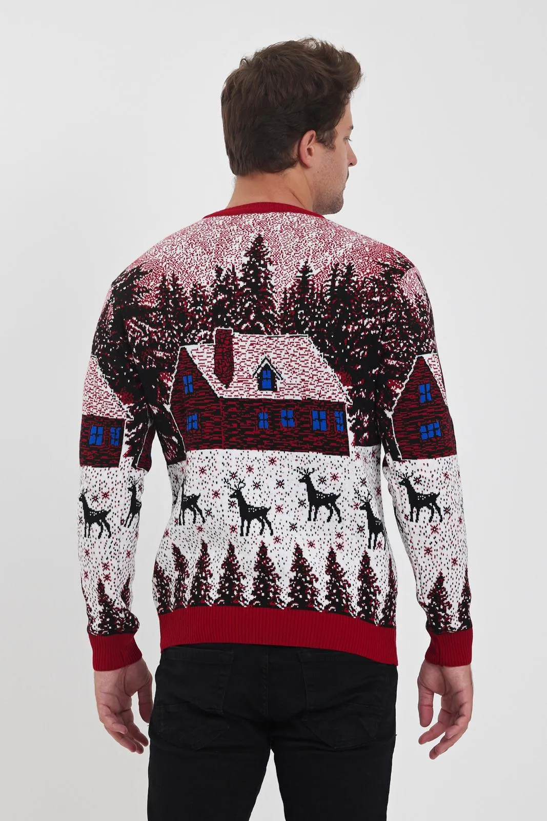 Men's European Christmas Sweater – Festive Design, Premium Quality | 52502