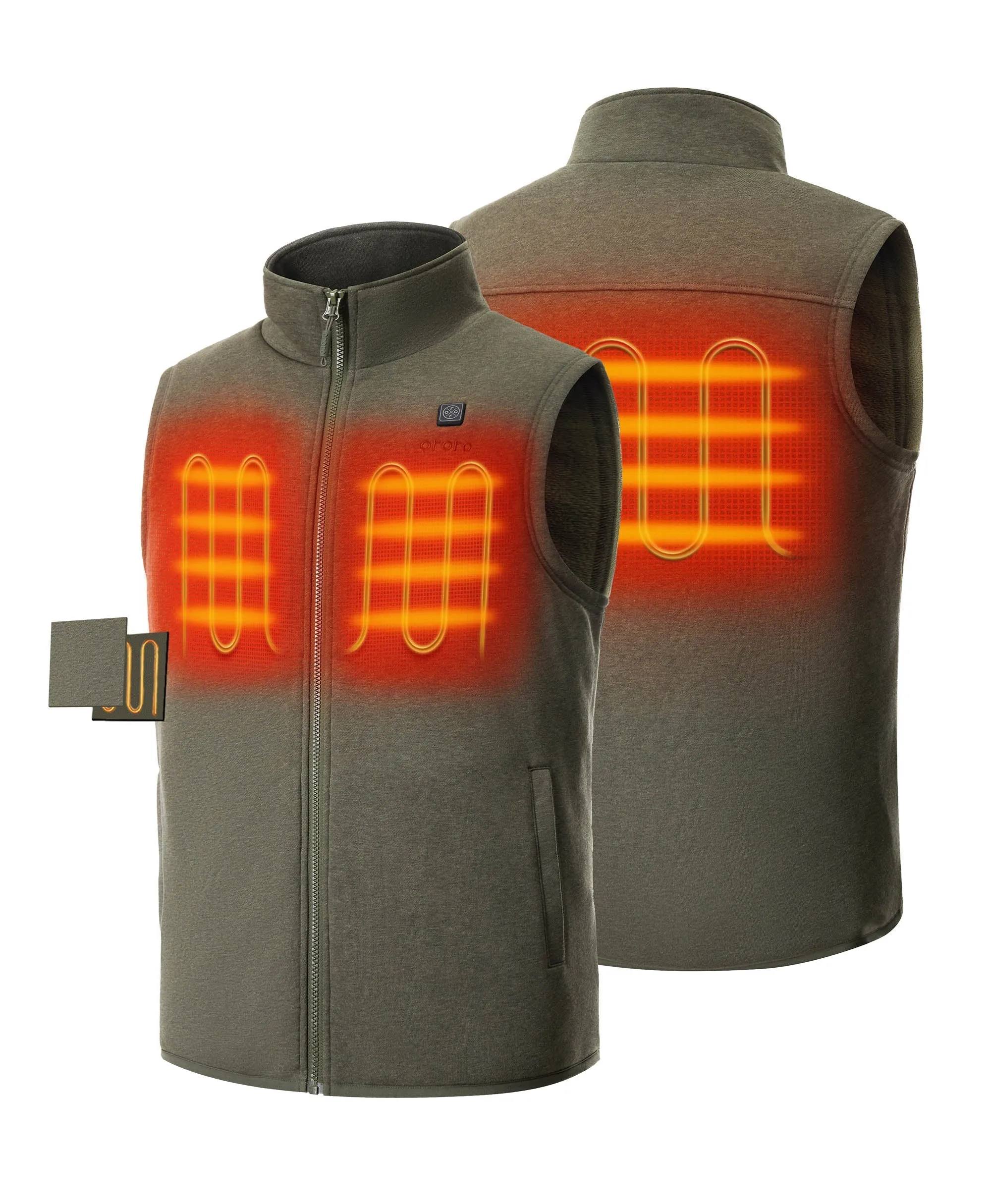 Men's Heated Fleece Vest (Apparel Only)