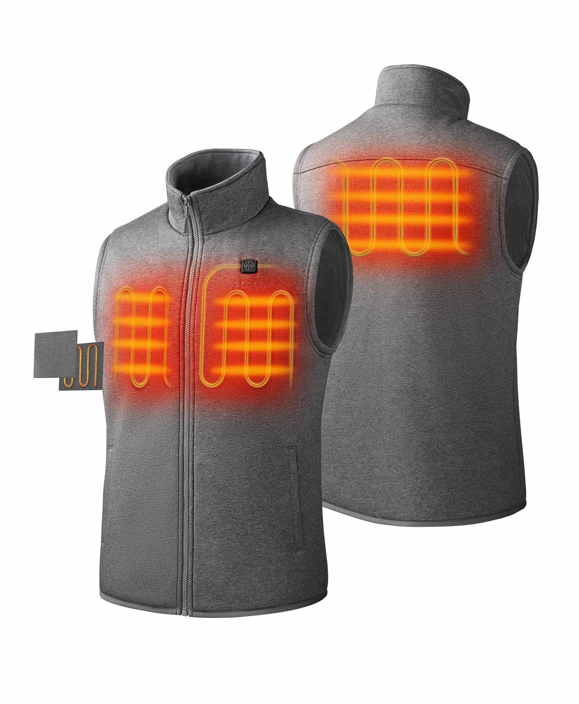 Men's Heated Fleece Vest (Apparel Only)