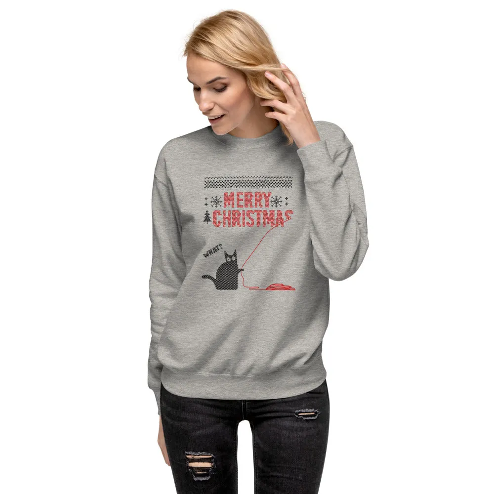 Merry Christmas Unisex Fleece Pullover Sweatshirt