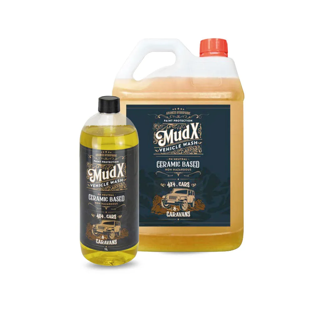 Mudx 1L Hydrophobic Ceramic 4WD/Caravan - Wash, Coat & Protect (Available in 1L & 5L)