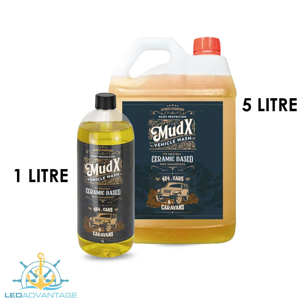 Mudx 1L Hydrophobic Ceramic 4WD/Caravan - Wash, Coat & Protect (Available in 1L & 5L)