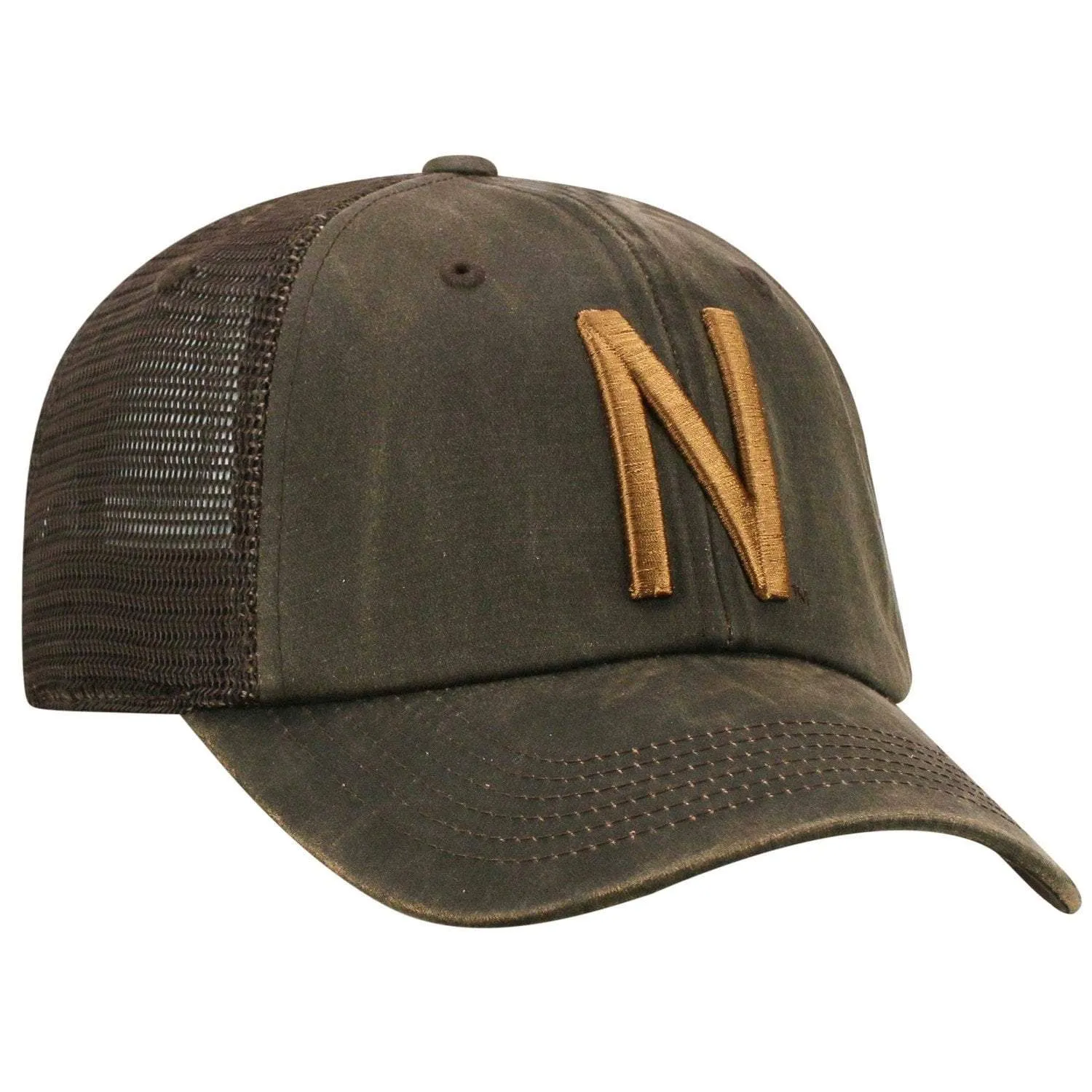 Nebraska Cornhuskers TOW Brown "Chestnut" Style Mesh Adj. Strap Relax Hat Cap